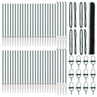 Šesterokutna ograda, 1.6x100 m, čelik, zelena  