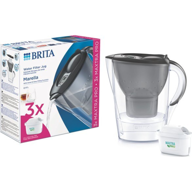 BRITA Vrč s filtrom za vodu Marella, 2,4 l, grafitni