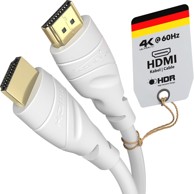 KABELDIREKT 4K HDMI kabel, 15 m, za PS5, blu-ray, xbox, switch, bijela