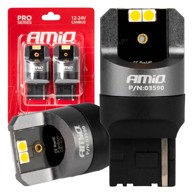 AMIO LED žarulje CANBUS PRO Series 7440 WY21W 4x3030 SMD narančaste 12V/24V