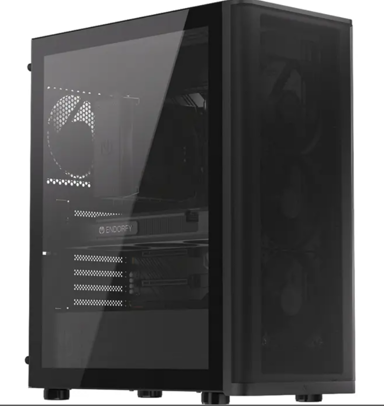 ENDORFY Kućište Ventum 400 Air, Full tower, 4x 120 mm PWM ventilator, crna