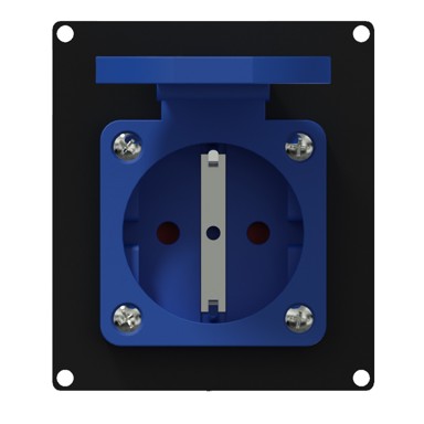 AUDAC Zidna utičnica AUD-CASY285G/B, IP44, Schuko