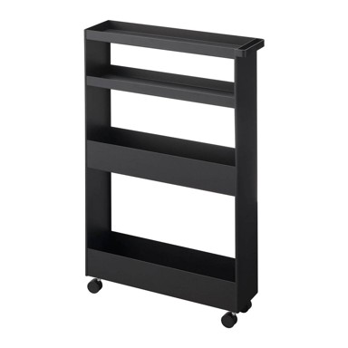 YAMAZAKI Mat crna željezna kupaonska polica 48x80, 5 cm Tower