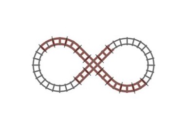 PEG PEREGO Set tračnica za Santa Fe vlak na akumulator Figure 8