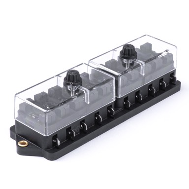 AMIO Kutija za STANDARD auto osigurače, 10 utora