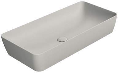 GSI NUBES Umivaonik, 80x40 cm, nadgradni, keramika, siva mat