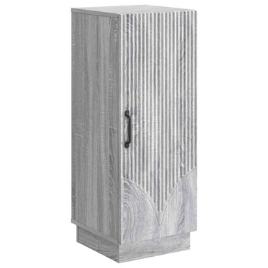 Krevet, 33 x 34,5 x 87 cm, konstruirano drvo, siva sonoma