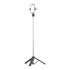 MG Teleskopski Bluetooth selfie štap s LED svjetlom 1,3 m, crna