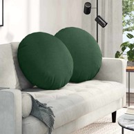 Jastučići za sjedenje 2 kom Ø80 cm kordura tekstil, tamnozeleni