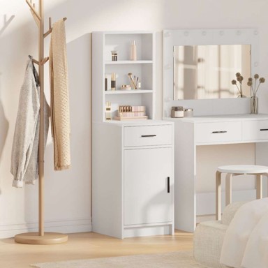 Visoki ormar, 40 x 41 x 135 cm, drveni materijali, bijela