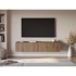 MARCKERIC TV komoda u dekoru hrasta u prirodnoj boji 180x38x35 cm Daroca 
