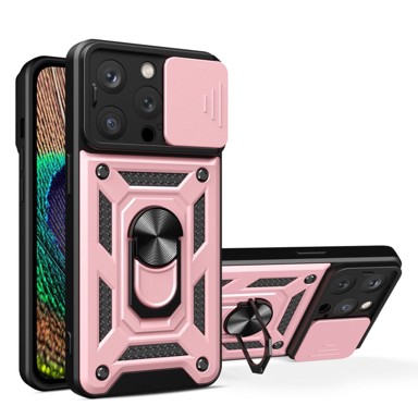 MG Maskica za iPhone 15 Pro, Hybrid Armor Camshield, roza
