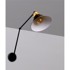 CANDELLUX LIGHTING Crna metalna zidna lampa Fundo 