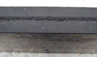 Gumena oštrica za ralicu za snijeg, ojačana, 735 x 175 x 50 mm
