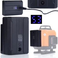 ROSFIX Akumulatorska baterija za laser, 3500 mAh, 3,7–4,2 V, sa zaslonom