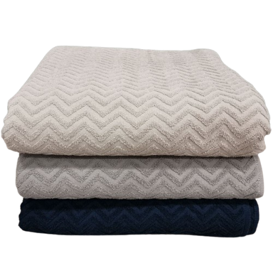 ESSENZA SLEEP Prekrivač Essenza Sleep FROTIR ZIG ZAG 210x210 cm