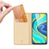 DUX DUCIS Torbica Skin Pro Book za Xiaomi Redmi Note 9 Pro / Redmi Note 9S, zlatna
