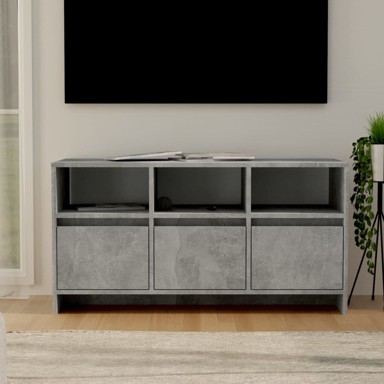TV ormarić 102 x 37,5 x 52,5 cm, betonsko siva, konstruirano drvo