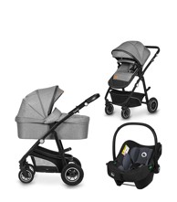 LIONELO Dječja kolica Bianka 3u1 - Grey Stone