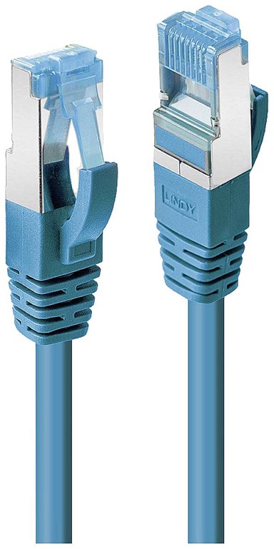 LINDY Mrežni kabel 47153, Cat.6a S/FTP, 10 m, plavi