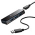 J5CREATE USB hub JUH340-N, USB-B micro, 4x USB-A, crni
