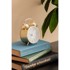KARLSSON Budilica Pearl Glow ø 8 cm, prirodna