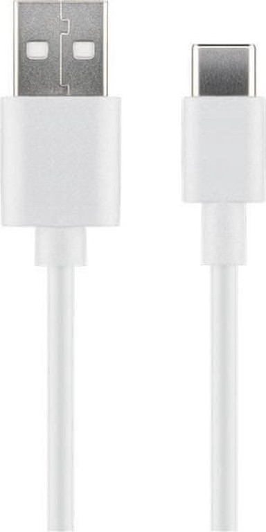USB-C na USB-A kabel, verzija 2.0, brzina 480 Mbps, duljina 3 m, bijela