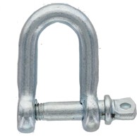Klamra šakla prosta 460519 pocinčani čelik Ø 19 mm 5 kom