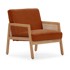 MARCKERIC Ciglasta pletena fotelja od samta Debra, 68x76,5x78 cm