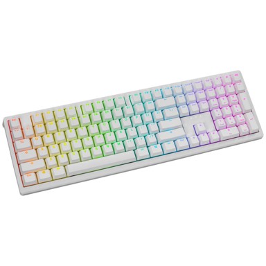 DUCKY Tipkovnica Zero 6108 Pure White Wireless Gaming - MX2A Speed-Silver (US)-DKZE2408ST3-CPUSPDOECL2WW1