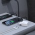 DUDAO Punjač zidni USB-C + USB-A GaN PD QC 25W s kabelom, bijeli