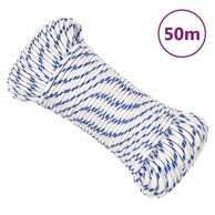 Brodski konop, bijeli, 4 mm, 50 m, od polipropilena