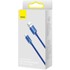BASEUS Podatkovni kabel Crystal Shine Series, Type-A/Type-C, 100 W, FC, 2m, plava (CAJY000503)