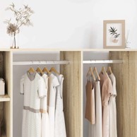 Cijev za ormar, 12 kom, 664 x 15 x 29 mm, srebrna