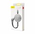 BASEUS USB kabel 3u1 Lightning/Type-C/Micro, duljina 1,2 m, sivi, model CAMLT-BYG1