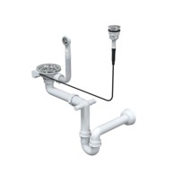 QUADRON Odvod s P20 daljinskim za granit sudopere s 1 posudom ČELIK