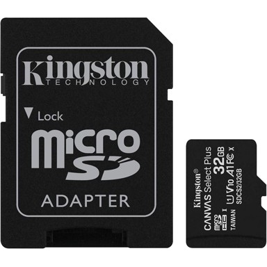 KINGSTON Memorijska kartica Canvas Select Plus Micro SDCS2/32GB, SDHC 32GB, Class 10 UHS-I, adapter