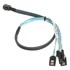 SILVERSTONE Kabel SST-CPS05 Mini-SAS na SATA 7-Pin, 50 cm 