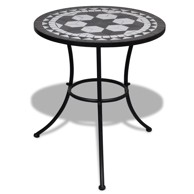 Bistro stol plavo crni 60 cm mozaik