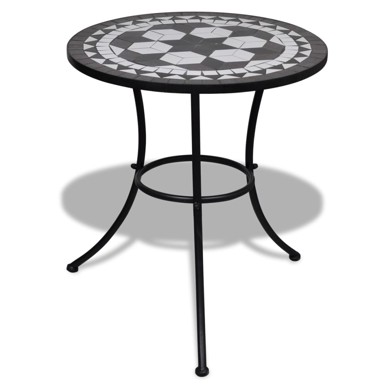 Bistro stol plavo crni 60 cm mozaik