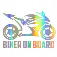 Naljepnica za auto Biker on board