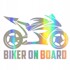 Naljepnica za auto Biker on board