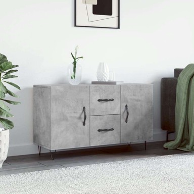 Komoda od konstruiranog drva, 100 x 36 x 60 cm, beton siva