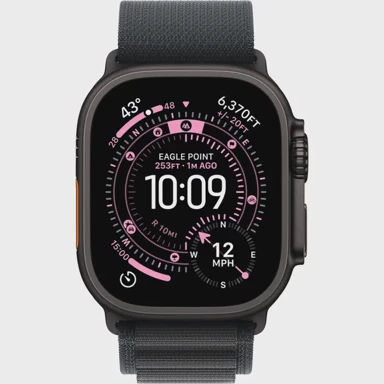 APPLE Watch Ultra 3, Smartwatch crni, 49 mm, Alpine Loop crna M, kućište od titana, Cellular