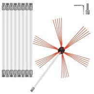 VEVOR Set za čišćenje dimnjaka 9144 cm, bijeli