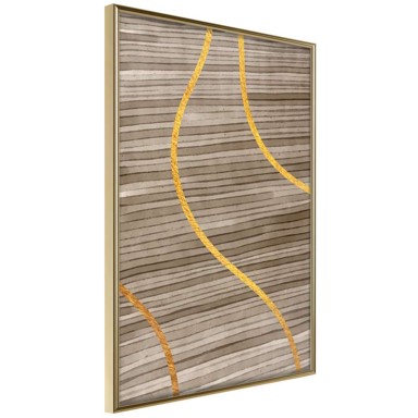 Poster Golden Stripes 20x30