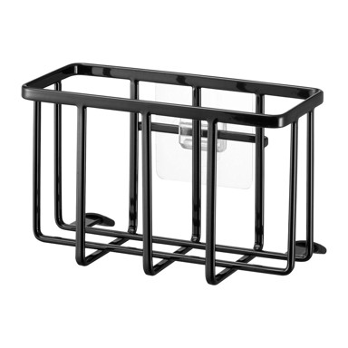 YAMAZAKI Metalni držač za deterdžente Film Hook, postavljanje bez bušenja, crni