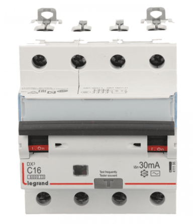 LEGRAND Diferencijalni prekidač 4P 16A C 0,03A tip AC P314 DX3