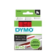 DYMO D1 traka 19 mm × 7 m, crna/crvena (45807)