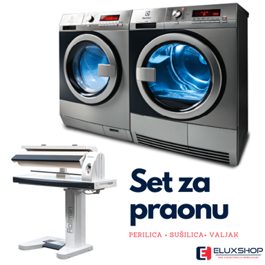 ELECTROLUX MyPRO SET perilica WE170P + sušilica TE1120 + valjak MP8015